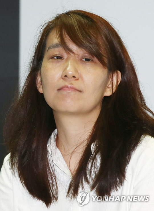 작가 한강이 지난 2019년 6월 서울 강남구 코엑스 '2019 서울국제도서전'에서 열린 강연에 참석하고 있다. [연합뉴스]